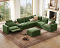 170" Modular Power Reclining Sectional 7 Seater Couch by BEDEEP