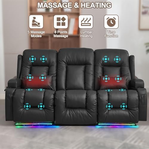 TUNYI Power Loveseat Recliner Sofa - Image 4