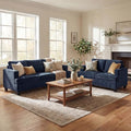 YOUDENOVA 2 Piece Set Comfy Sofa Couch, 3 Seater & Loveseat Sofa by YOUDENOVA