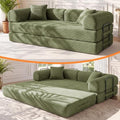 79" Memory Foam Sofa Bed, Convertible Futon Boneless Couch by KSTNLUXQ