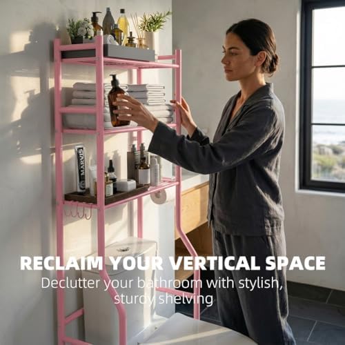 GloTika 3-Tier Over Toilet Storage - Image 3