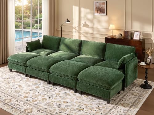 Ihanherry 139" Sleeper Sofa, Modular Sectional Sofa，Oversized Cloud Sofa by iHanHerry
