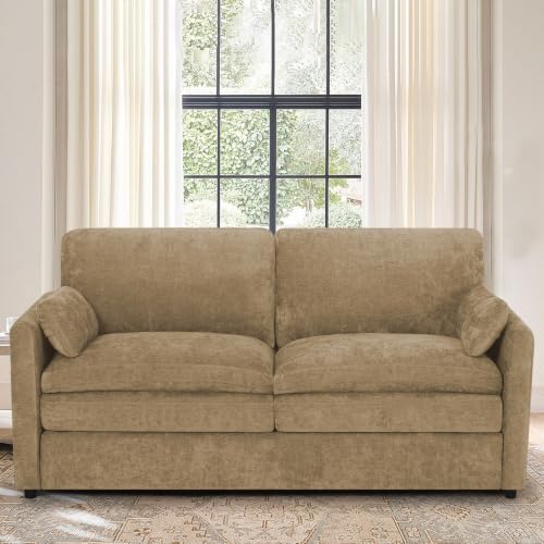69” Chenille Love seat Sofa w/Arm Pillows - Image 3