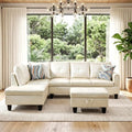 Faux Leather Sectional Couches for Living Room by Topcomfy