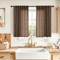 YoungsTex Small Linen Curtains 40 Inches Long by YoungsTex