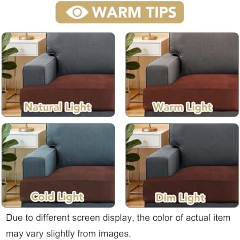 H.VERSAILTEX Stretch Velvet 2 Piece T Cushion Sofa Slipcovers - Image 4