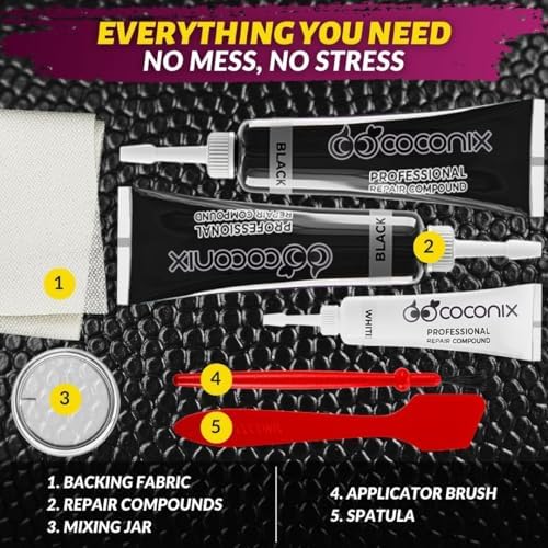 COCONIX Black Leather & Vinyl Repair Kit - Image 6