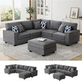 Legend Vansen Oversized Modular Sectional Sofa, U/L‑Shaped Reversible Couch by LLegendVansen