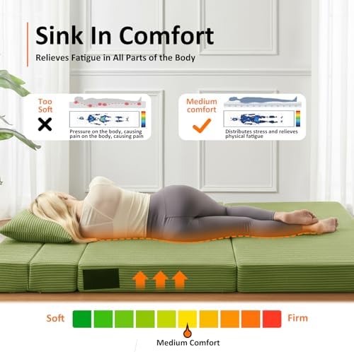 JKMAX Queen Size Folding Sofa Bed - 4 in 1 Convertible Sleeper Chair - High - Image 7