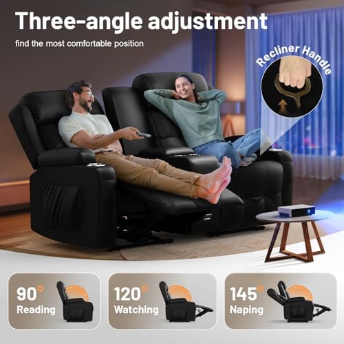 RV Loveseat Recliner Sofa, Home Theater Seating - Image 3