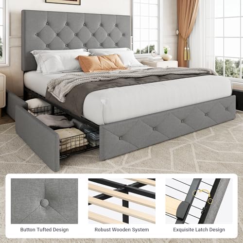 Allewie Full Size Storage Bed Frame - Image 6