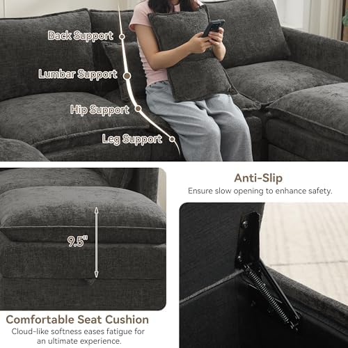 80" Sectional L Shape Sofa - Image 4