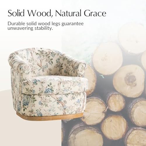 HULALA HOME Swivel Barrel Chair - Image 3