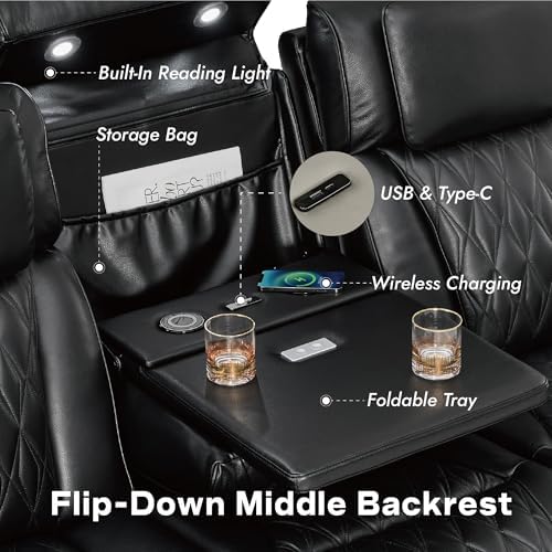 Watson & Whitely Genuine Leather Power Reclining Sofas & Chair Set - Image 7