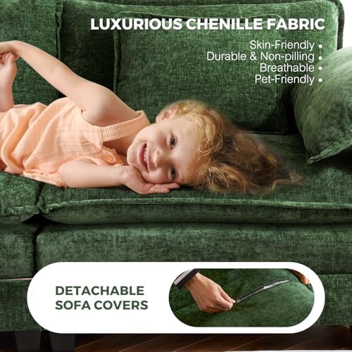 ELUCHANG 113" L Shaped Modular Sectional Couch, Comfy 6-Seat Cloud Couch - Image 3