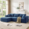 Boneless Couches for Living Room, L Shape Modular Sectional Sofa by TEKIROSE