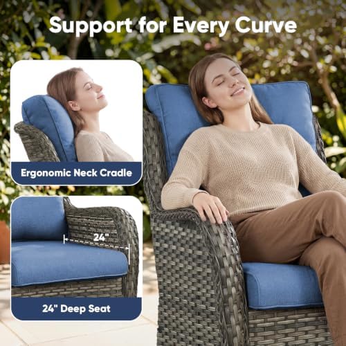 Belord 3-Piece PE Wicker Outdoor Sofa - Image 3