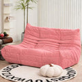 N&V Fireside Loveseat, Mid Century Armless Twin Size Floor Sofa, Soft Premium by NV
