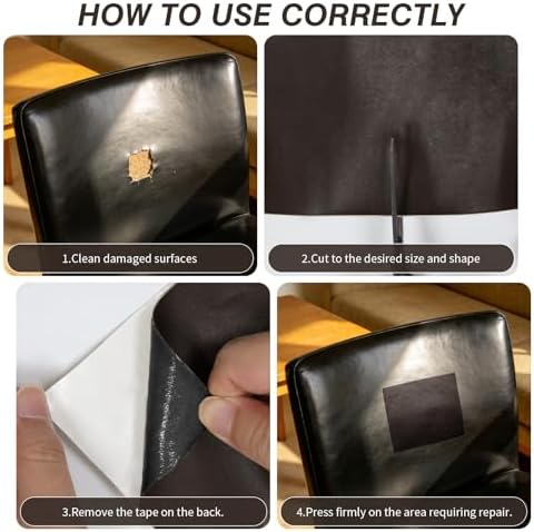 BSZHTECH Self Adhesive Leather Repair Patch Tape - Image 5