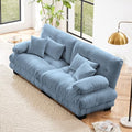 Modular Sectional Sofa for Living Room, 94.4" Comfy Cloud Couch, 2 Seater Blue by Wunlerlant