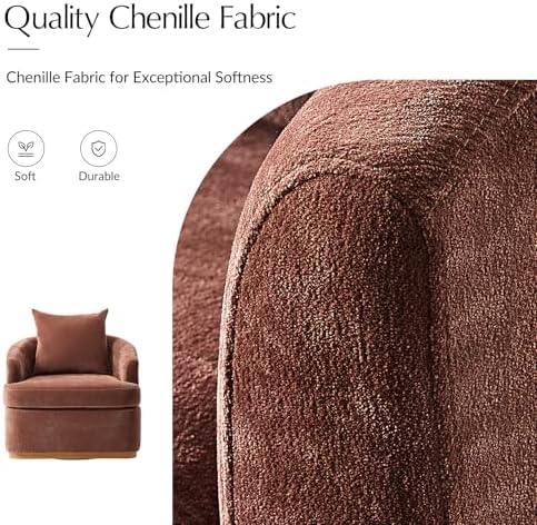 HULALA HOME Modern Swivel Accent Chair - Image 4