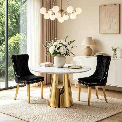 45” Round Dining Table Set For 2, Kitchen Table - Image 2