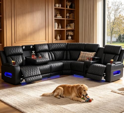 Power Reclining Sectional Sofa by PonlivingFurniture