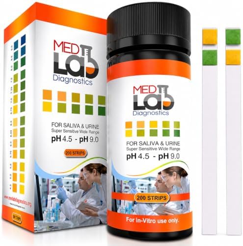 Med Lab 200 pH Test Strips 4.5–9.0 by MedLabDiagnostics