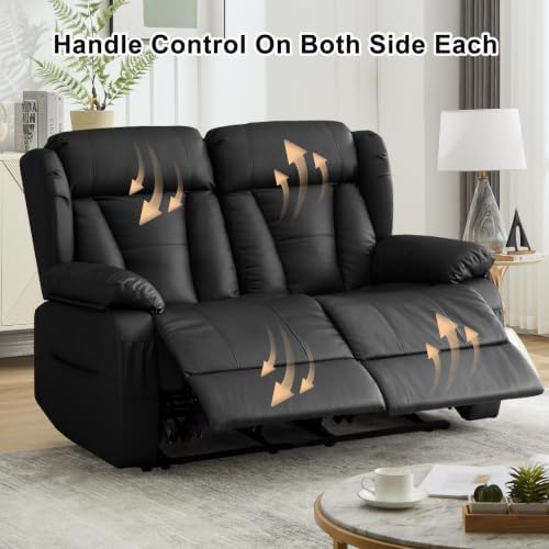 56.7" Reclining Loveseat Sofa, RV Loveseat Recliner Couch - Image 5