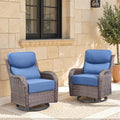 Swivel Patio Chairs sofa Set of 2 by Bellefurn
