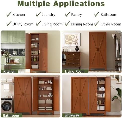 COFaR 5 Tier Metal Kitchen Storage Cabinets - Image 6