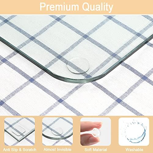 Premium Clear Soft Glass Table Top Bumper, Anti Slide and Scratch - Image 2