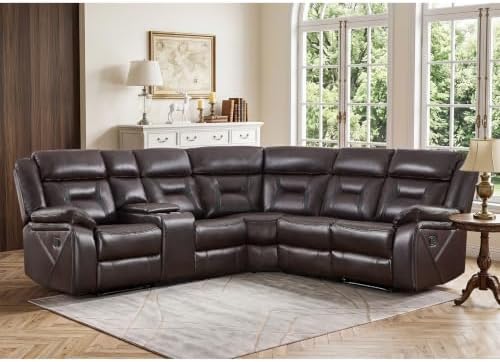 EBELLO Manual Reclining Sectional Sofa by EBELLO
