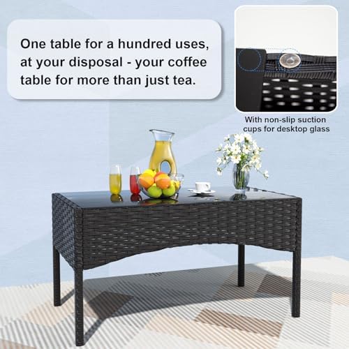 Gotland 8 Pieces Patio Furniture Set, Wicker Outdoor Furniture - Image 4