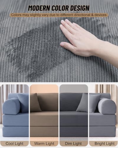 78.8" Convertible Sofa Bed, High Back Boneless Couch - Image 6