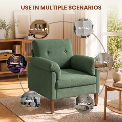 Accent Chair, Modern Upholstered Corner Chair - Image 6