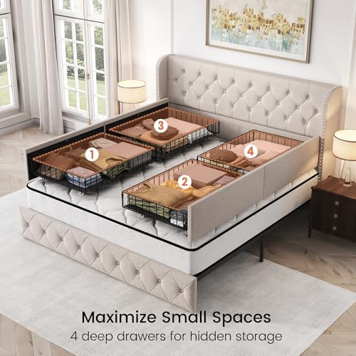 LARMACE King Size Bed Frame - Image 4