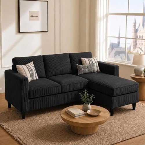 Nuturelly 73.6" L-Shaped Small Sectional Sofa by Nuturelly