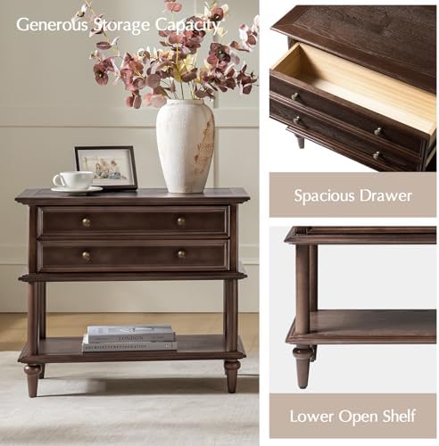 HULALA HOME Farmhouse Nightstand Set of 2 - Image 4