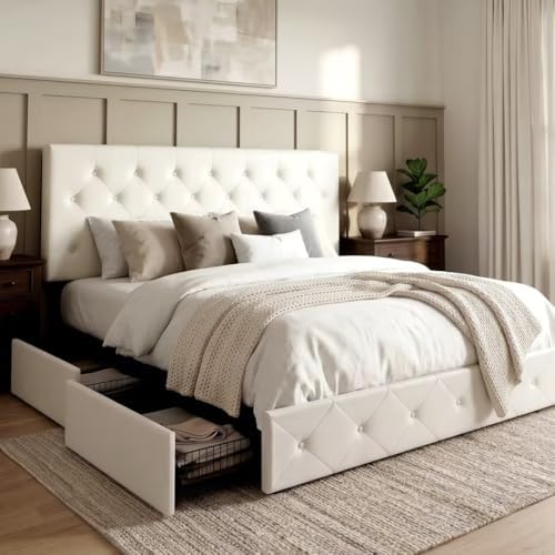 Allewie King Size Storage Bed Frame by Allewie