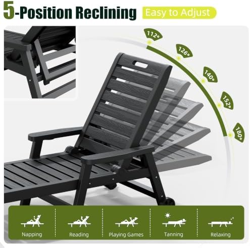 NUNU LAB Outdoor Chaise Lounge Chairs Set - Image 4