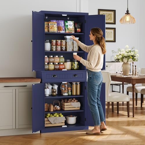 ARTPOWER 72" Tall Freestanding Pantry & Kitchen Storage Cabinet - Image 3