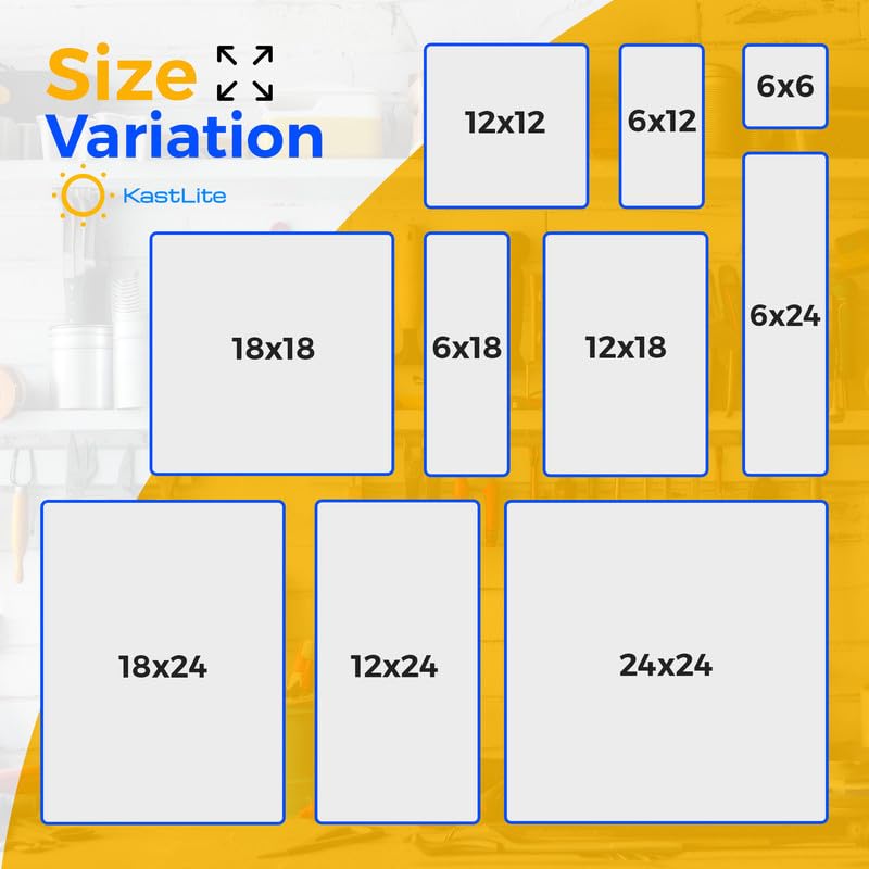 KastLite Colored Acrylic Sheets Nominal 18" x 24" - Plastic Sheet Easy to Cut, Saw, Shape, Laser Cut - Ideal for Arts & Crafts & DIY Projects- Durable, Lightweight, Scratch Resistant - Orange 8 Pack