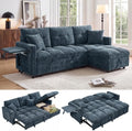81”Pull Out Sofa Bed, L Shaped Sleeper Sofa by FOCALSWEET