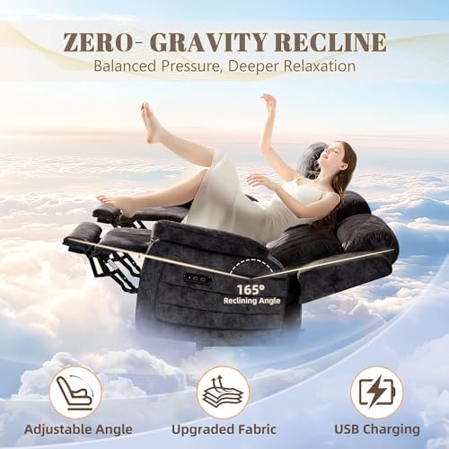 Zero Gravity Power Reclining Sofa Set, 3-Seater Reclining Couch - Image 2
