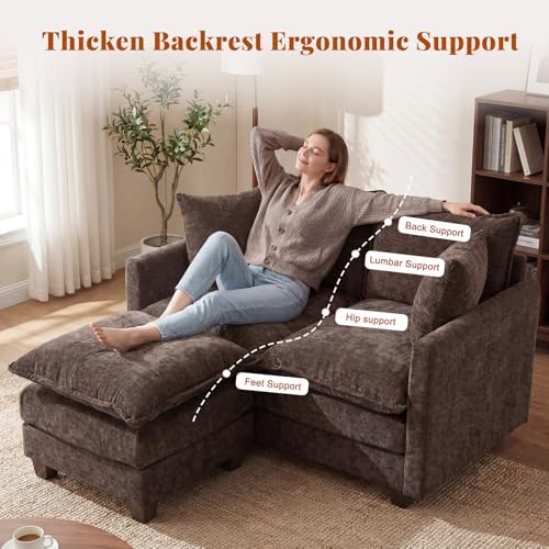 50'' L-Shape Loveseat Sofa - Image 5