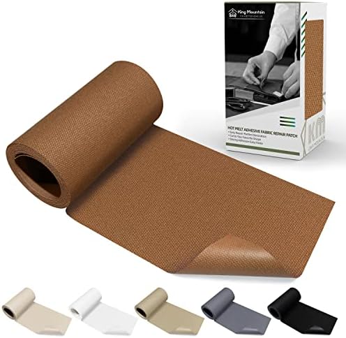 KING MOUNTAIN Canvas Iron on Patch, Waterproof 100% Cotton Fabric Repair Patch by ForABetterHomeLife