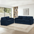 Chenille 2-Seater & 3-Seater Sofa Set w/Two Arm Pillows by ACMEASE