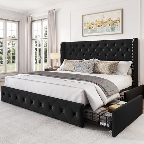 LARMACE King Size Bed Frame by LARMACE
