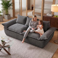 JUIKURY 70" Convertible Corduroy Sofa Bed, Boneless Foldable Loveseat Sleeper by Unknown